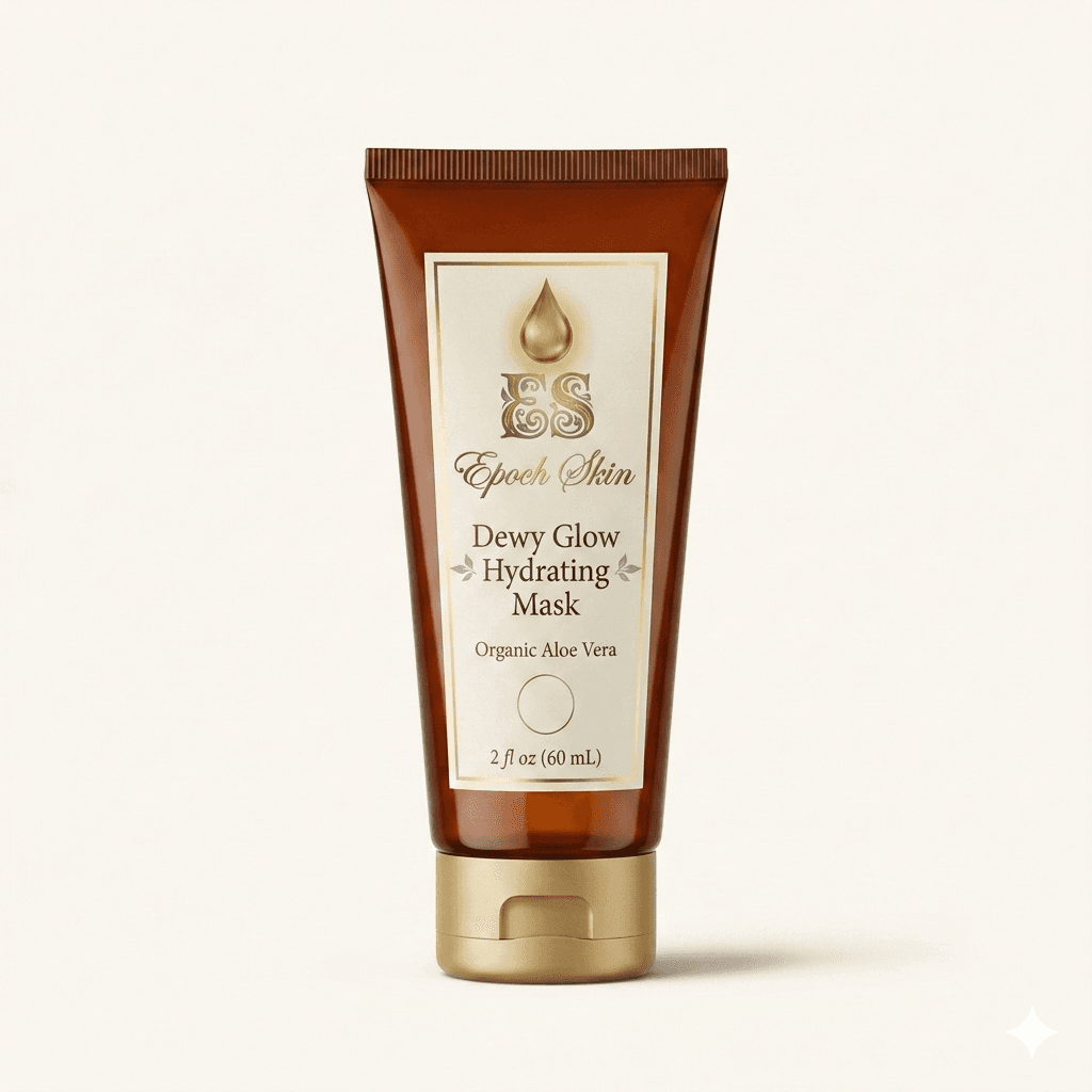 Epoch Skin Organic Aloe Glow Hydrating Mask - jar with snow mushroom extract and kakadu plum for intense hydration